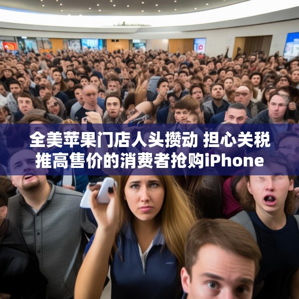 全美苹果门店人头攒动 担心关税推高售价的消费者抢购iPhone