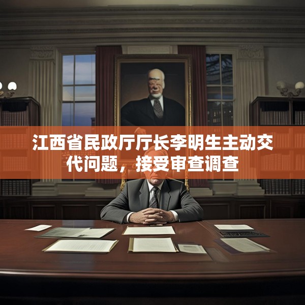 江西省民政厅厅长李明生主动交代问题，接受审查调查