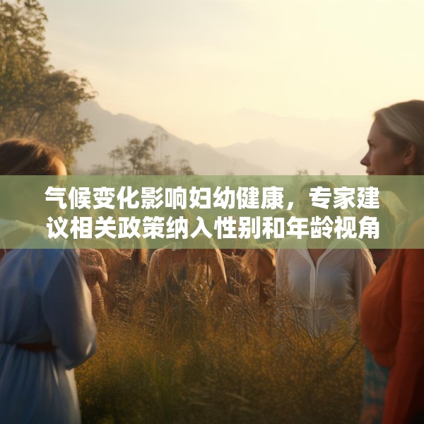 气候变化影响妇幼健康，专家建议相关政策纳入性别和年龄视角