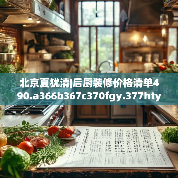 北京夏犹清|后厨装修价格清单490.a366b367c370fgy.377htyj