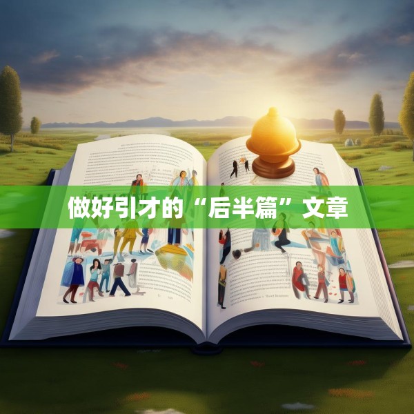 做好引才的“后半篇”文章