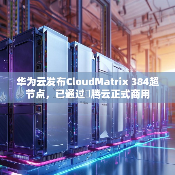 华为云发布CloudMatrix 384超节点，已通过昇腾云正式商用