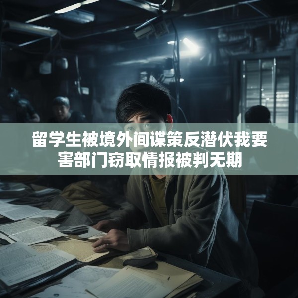 留学生被境外间谍策反潜伏我要害部门窃取情报被判无期