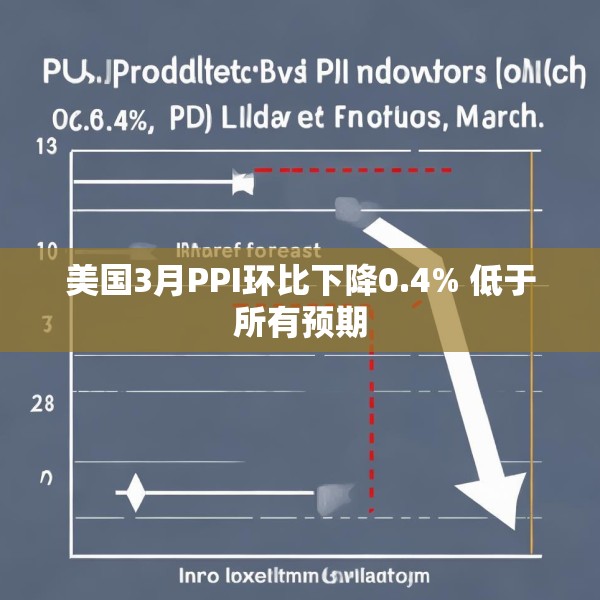 美国3月PPI环比下降0.4% 低于所有预期