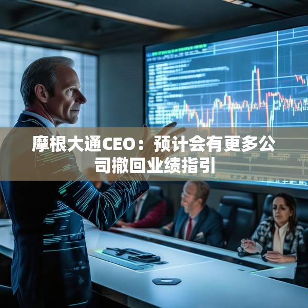 摩根大通CEO：预计会有更多公司撤回业绩指引