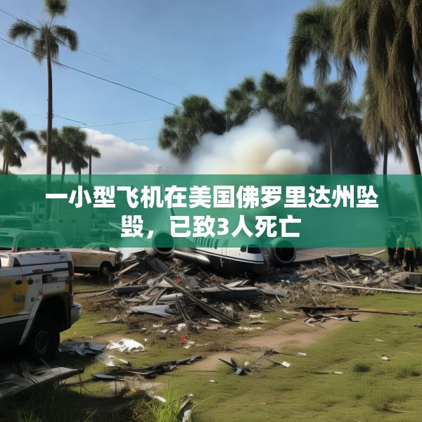 一小型飞机在美国佛罗里达州坠毁，已致3人死亡