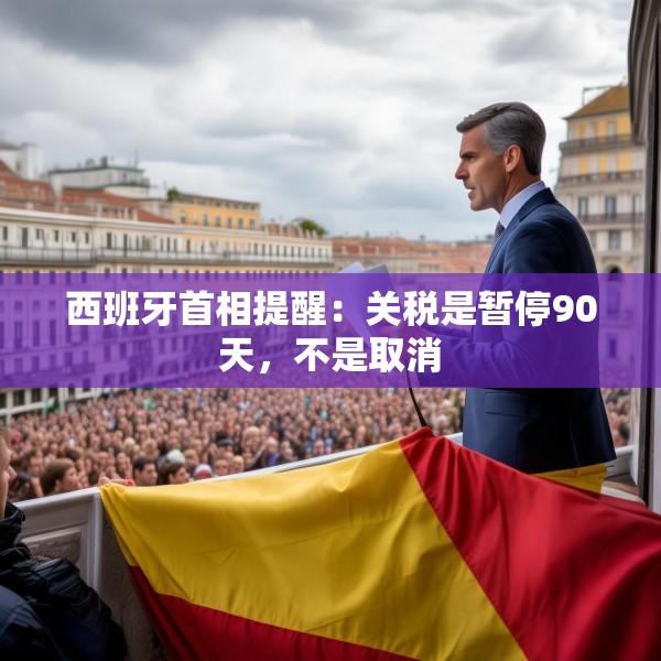 西班牙首相提醒：关税是暂停90天，不是取消