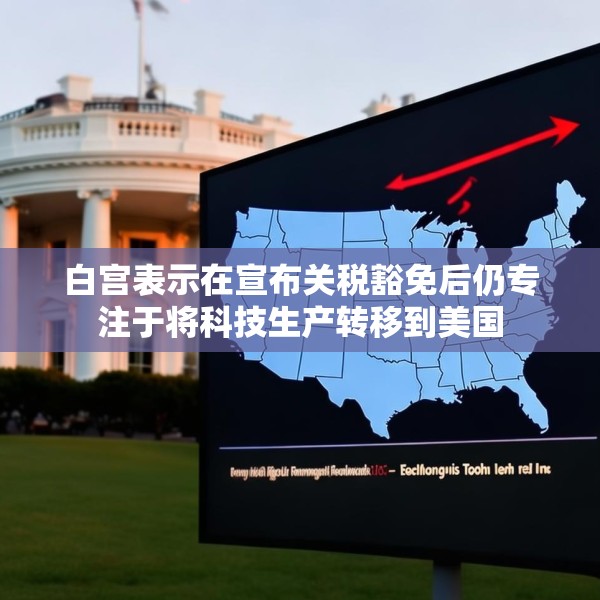 白宫表示在宣布关税豁免后仍专注于将科技生产转移到美国