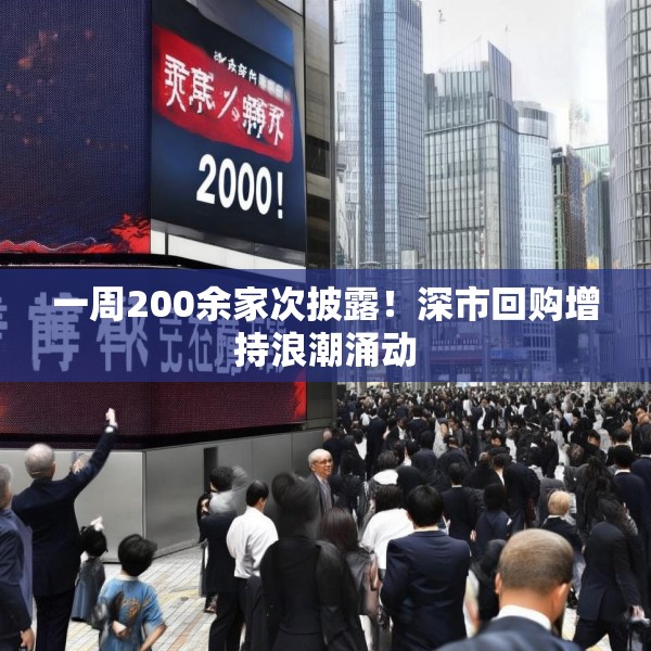 一周200余家次披露！深市回购增持浪潮涌动