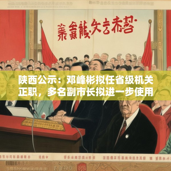 陕西公示：邓峰彬拟任省级机关正职，多名副市长拟进一步使用