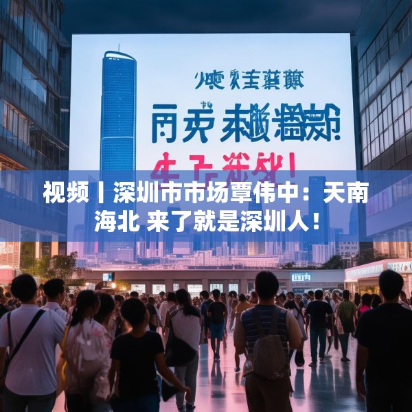 视频丨深圳市市场覃伟中：天南海北 来了就是深圳人！