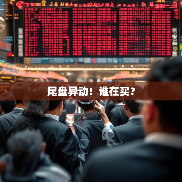 尾盘异动！谁在买？