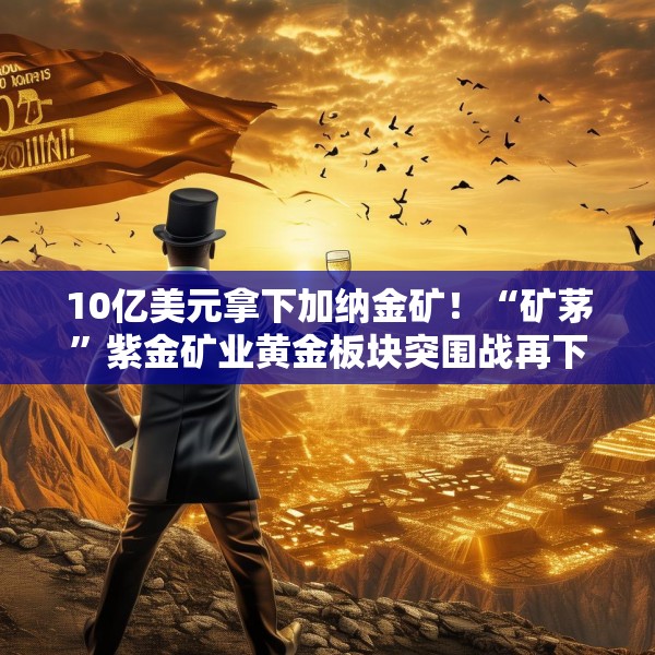10亿美元拿下加纳金矿！“矿茅”紫金矿业黄金板块突围战再下一城