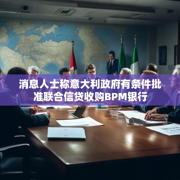 消息人士称意大利政府有条件批准联合信贷收购BPM银行