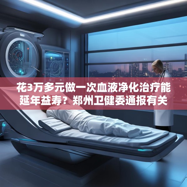 花3万多元做一次血液净化治疗能延年益寿？郑州卫健委通报有关查处情况