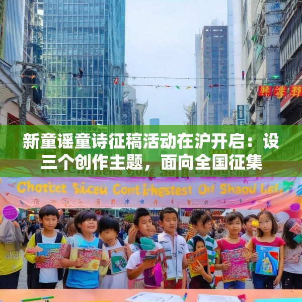 新童谣童诗征稿活动在沪开启：设三个创作主题，面向全国征集