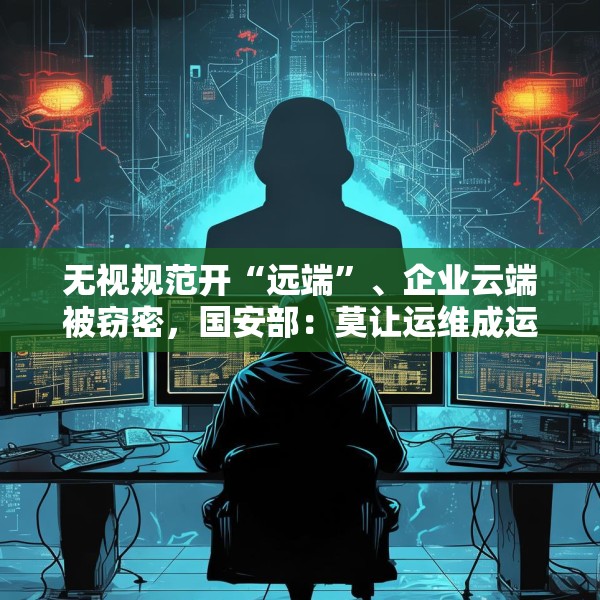 无视规范开“远端”、企业云端被窃密，国安部：莫让运维成运“危”