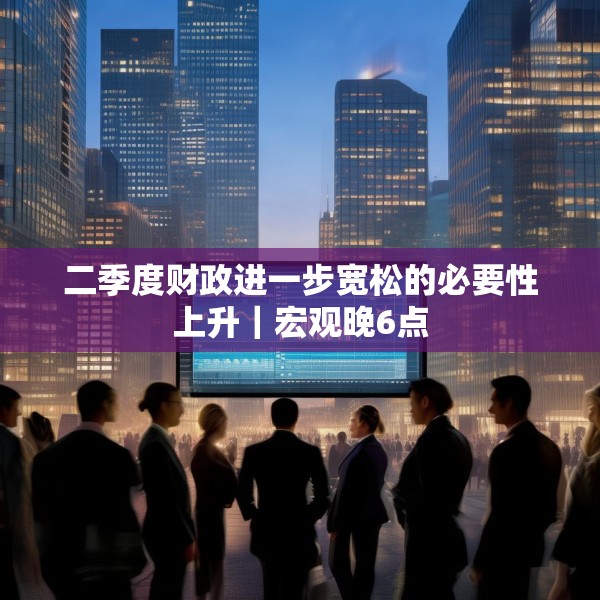 二季度财政进一步宽松的必要性上升｜宏观晚6点