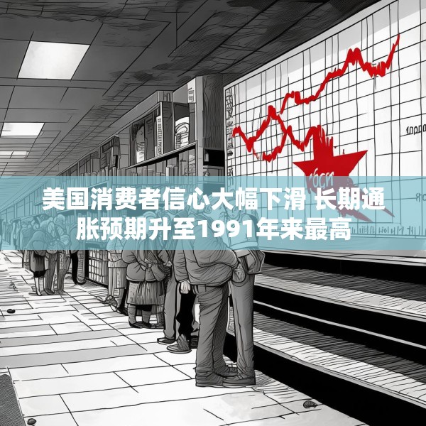 美国消费者信心大幅下滑 长期通胀预期升至1991年来最高