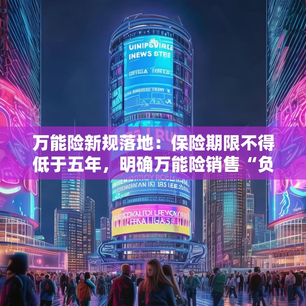万能险新规落地：保险期限不得低于五年，明确万能险销售“负面清单”