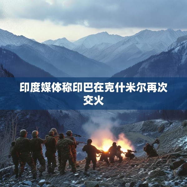 印度媒体称印巴在克什米尔再次交火