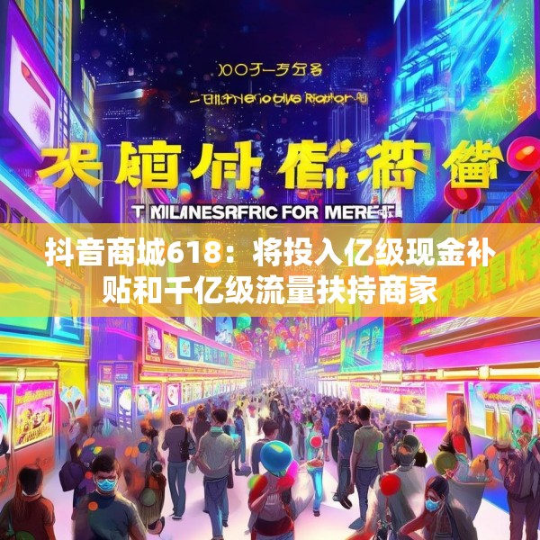 抖音商城618：将投入亿级现金补贴和千亿级流量扶持商家