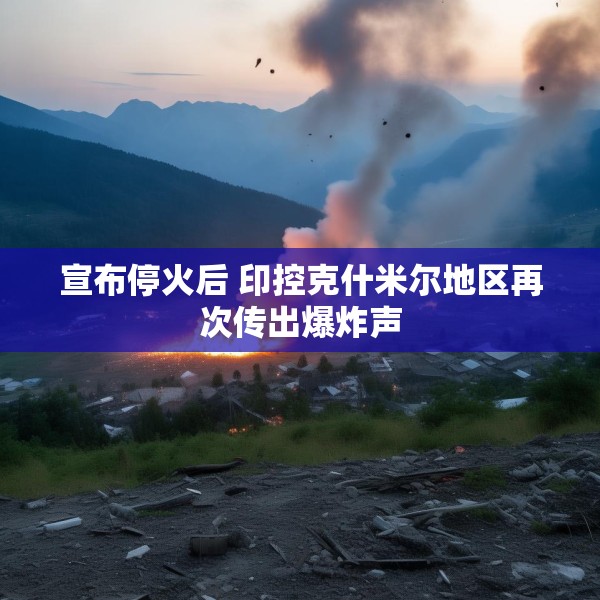 宣布停火后 印控克什米尔地区再次传出爆炸声