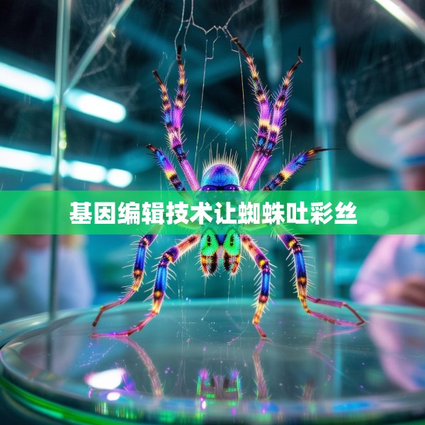 基因编辑技术让蜘蛛吐彩丝