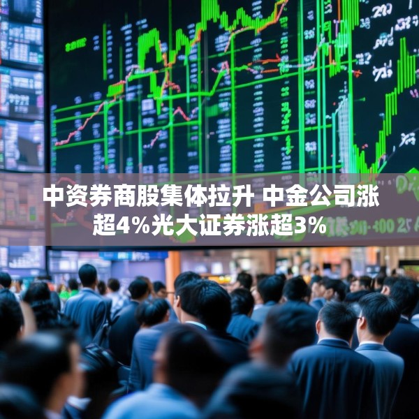 中资券商股集体拉升 中金公司涨超4%光大证券涨超3%