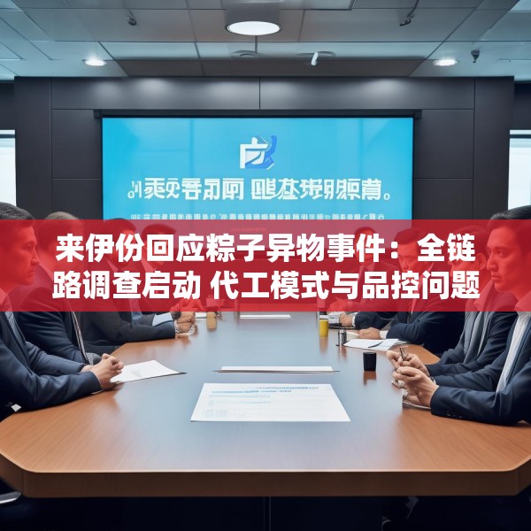 来伊份回应粽子异物事件：全链路调查启动 代工模式与品控问题再受关注