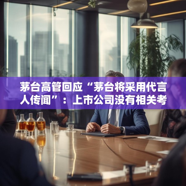茅台高管回应“茅台将采用代言人传闻”：上市公司没有相关考虑