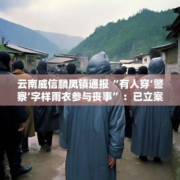 云南威信麟凤镇通报“有人穿‘警察’字样雨衣参与丧事”：已立案查处
