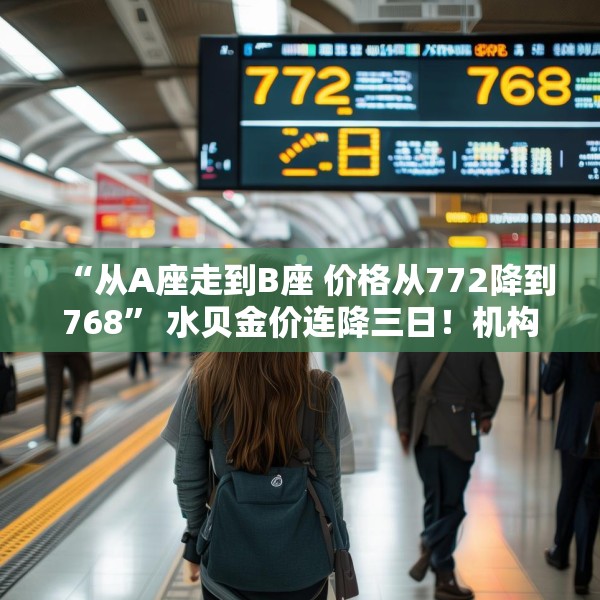 “从A座走到B座 价格从772降到768” 水贝金价连降三日！机构调整预期
