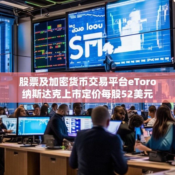 股票及加密货币交易平台eToro纳斯达克上市定价每股52美元