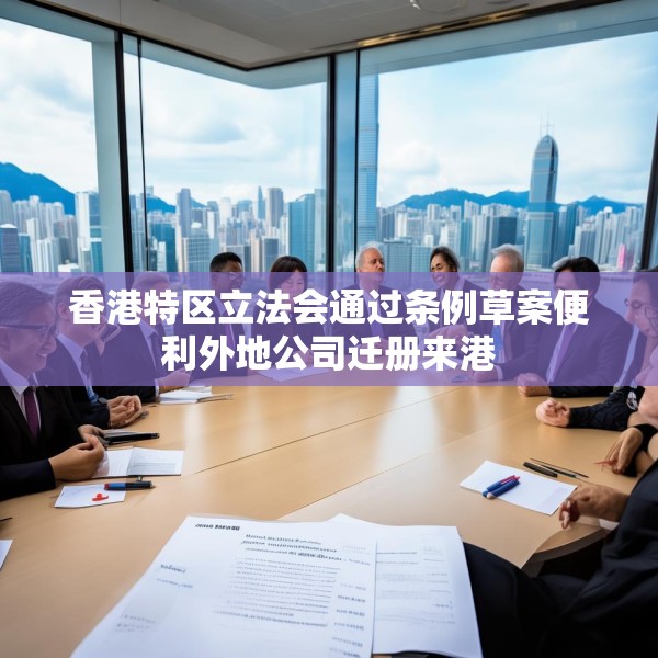 香港特区立法会通过条例草案便利外地公司迁册来港