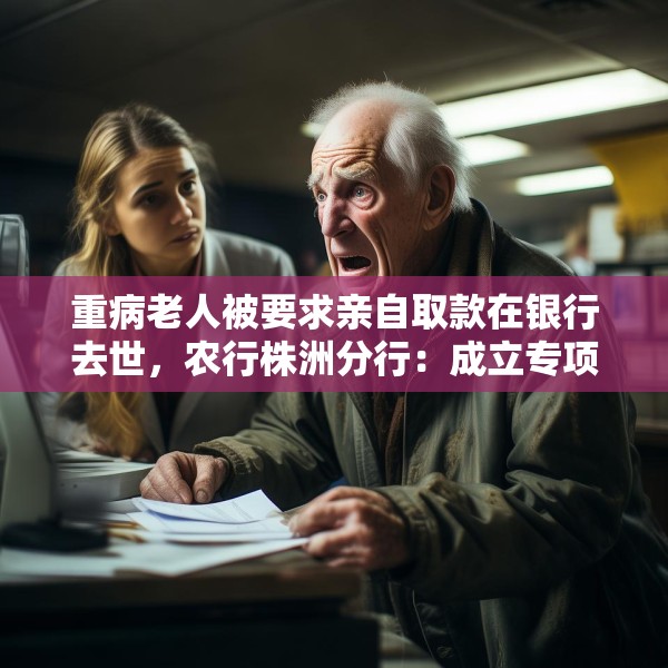 重病老人被要求亲自取款在银行去世，农行株洲分行：成立专项工作组、配合警方调查