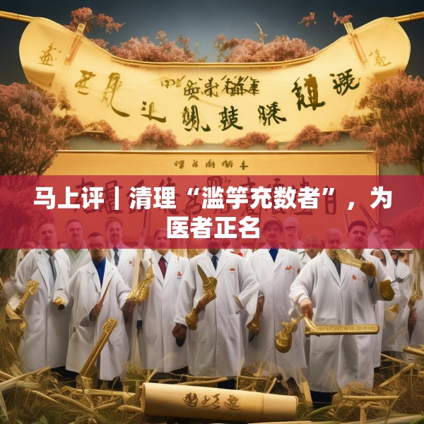马上评｜清理“滥竽充数者”，为医者正名