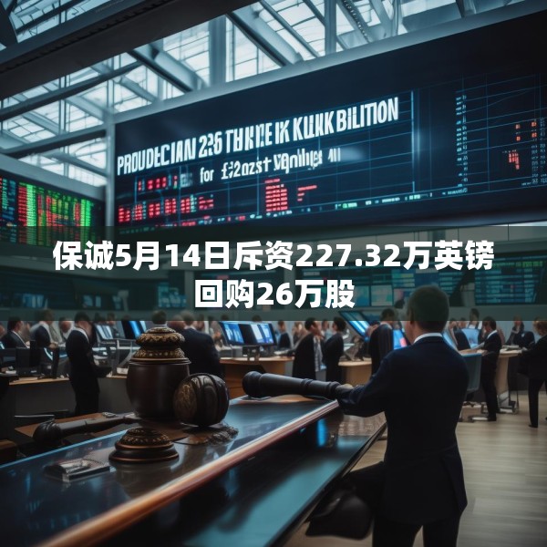 保诚5月14日斥资227.32万英镑回购26万股