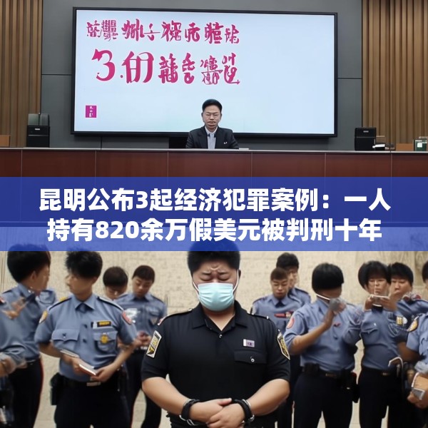 昆明公布3起经济犯罪案例：一人持有820余万假美元被判刑十年