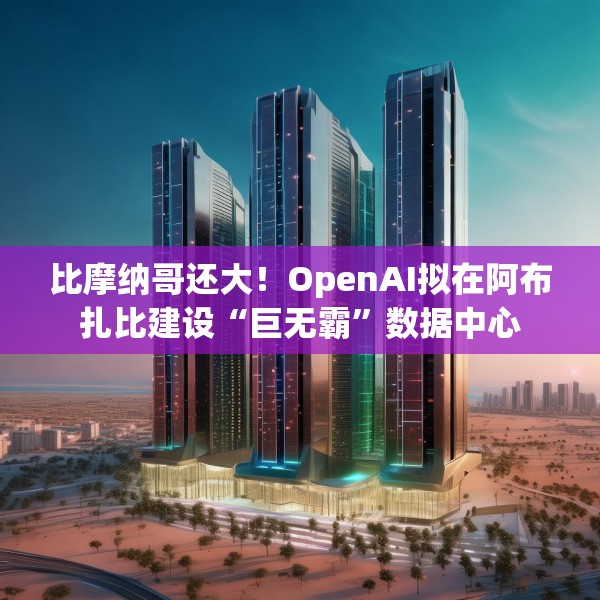 比摩纳哥还大！OpenAI拟在阿布扎比建设“巨无霸”数据中心