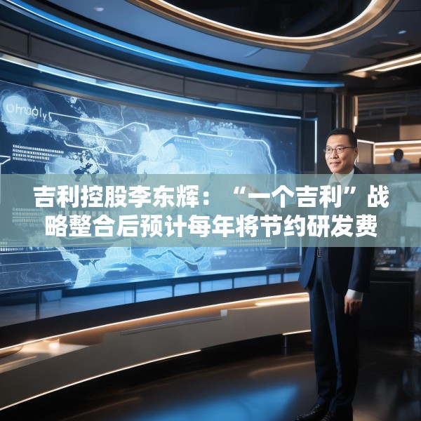 吉利控股李东辉：“一个吉利”战略整合后预计每年将节约研发费用数十亿元