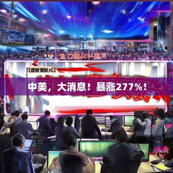 中美，大消息！暴涨277%！