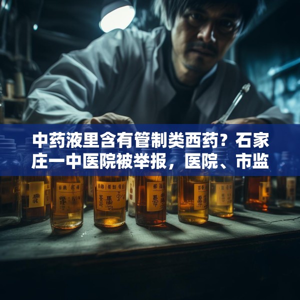 中药液里含有管制类西药？石家庄一中医院被举报，医院、市监局回应