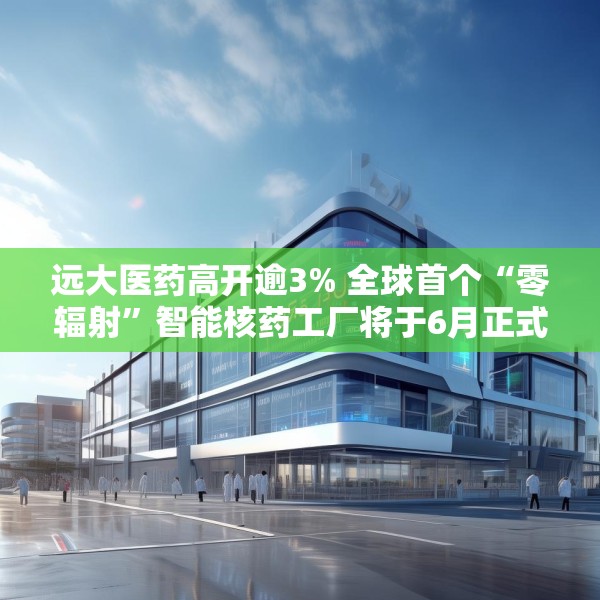 远大医药高开逾3% 全球首个“零辐射”智能核药工厂将于6月正式投入运营