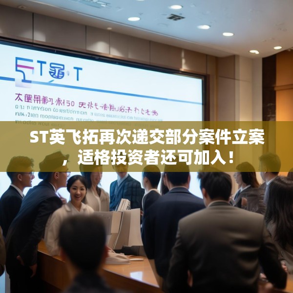 ST英飞拓再次递交部分案件立案，适格投资者还可加入！