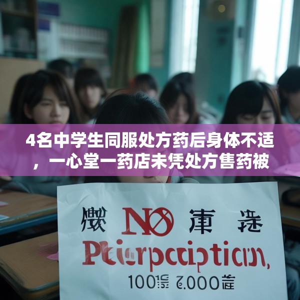 4名中学生同服处方药后身体不适，一心堂一药店未凭处方售药被罚1万元