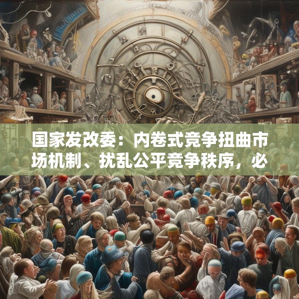 国家发改委：内卷式竞争扭曲市场机制、扰乱公平竞争秩序，必须整治