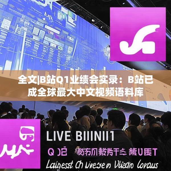 全文|B站Q1业绩会实录：B站已成全球最大中文视频语料库