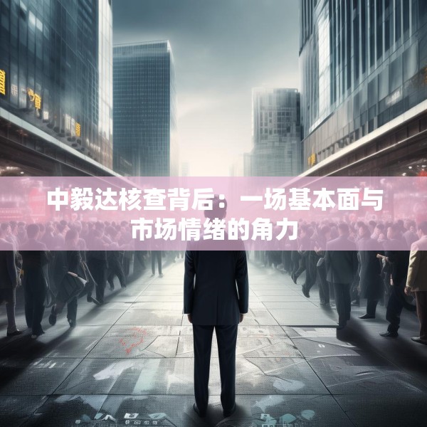 中毅达核查背后：一场基本面与市场情绪的角力