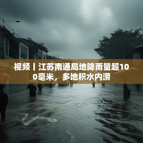 视频丨江苏南通局地降雨量超100毫米，多地积水内涝